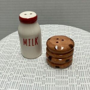 Milk Bottle and Cookie Salt and Pepper Shakers